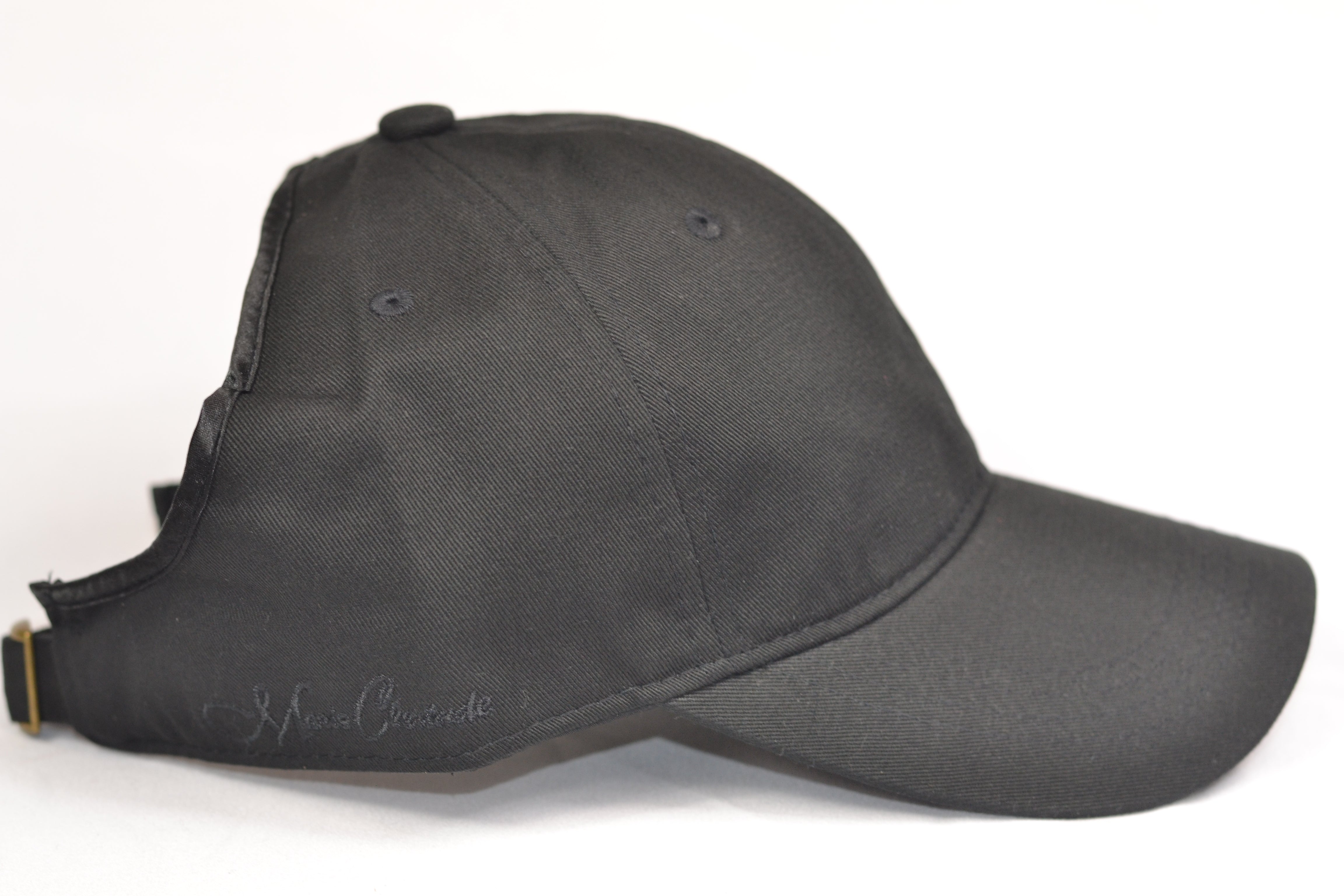 Black Satin-Lined Backless Hat – Marie Clertude